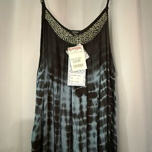 T.J.Maxx Black and Gray Embellished Dress
